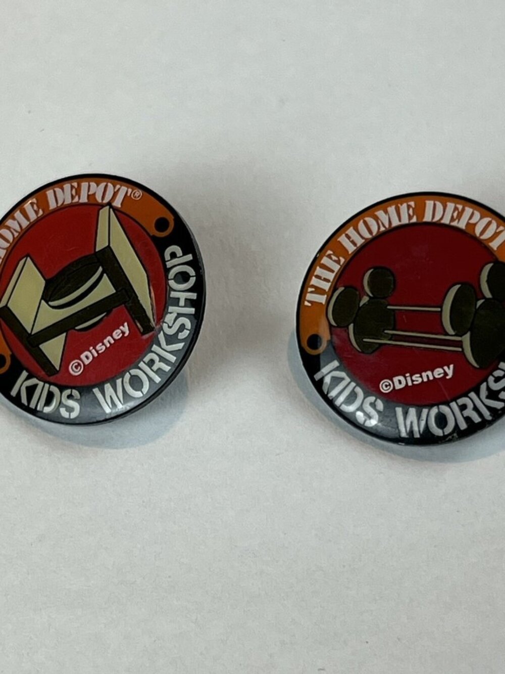2 The Home Depot Kids Workshop Disney Collab Projects Employee Lapel Pins